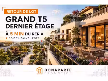 vente appartement 5 pièces 103 m² à boissy-saint-leger (94470)  359 000 €