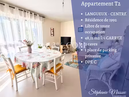 vente appartement 2 pièces 48.11 m² à langueux (22360)  134 500 €