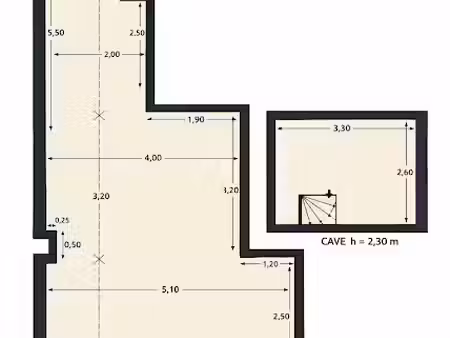 location locaux professionnels 1 pièce 44 m² à paris 18ème (75018)  1 788 €