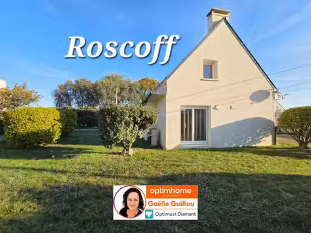 roscoff : maison 5 pièces 69m² + garage et jardin de 603m²