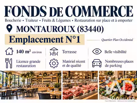 vente locaux professionnels 0 pièces 140 m² à montauroux (83440)  330 000 €