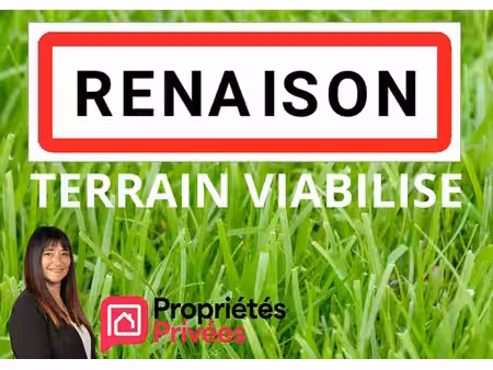 terrain constructible et viabilisé renaison 950 m2