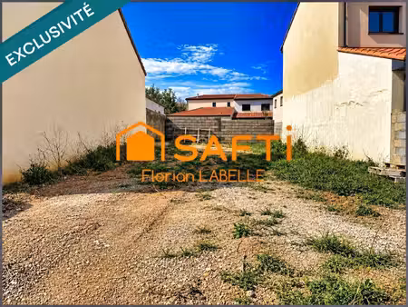 terrain constructible 204 m² sans vis à vis
