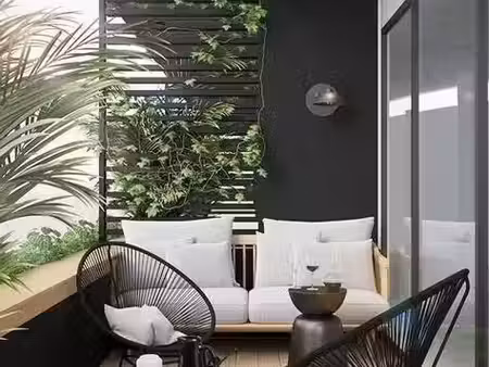 grand 3 pieces neuf avec terrasse et balcon proche metro