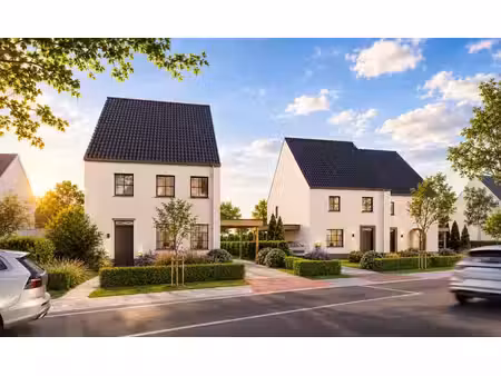 nieuwbouw halfopen bebouwing op ruime percelen te zottegem