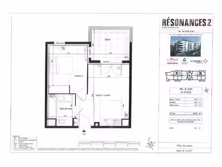 location appartement 2 pièces 36 m² à lyon 7 (69007)