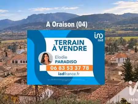 vente terrain à oraison (04700) : à vendre / 920m² oraison