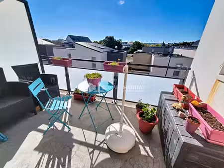 appartement auray 2 pièce(s) 44 m2 - balcon - 2 parkings