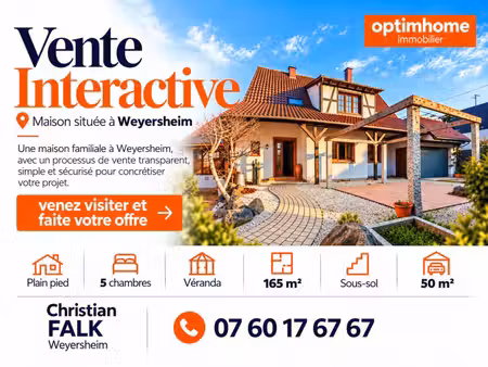 appel d’offres interactif – maison familiale 165 m² - 8 pièces - 5 chambres - grand garage