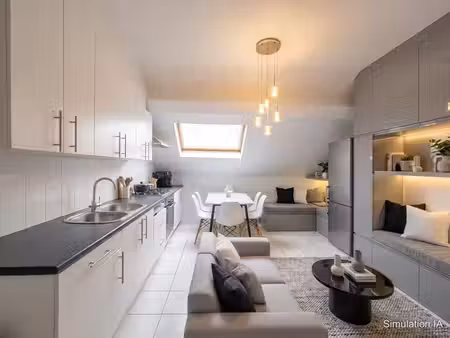 couronne - appt 81m² au 3ème étage - 1ch + mezzanine !