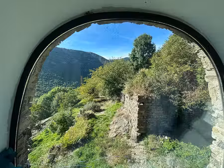 ardèche - authentique maison en pierre avec 2 ruines