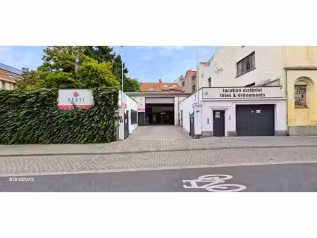 ixelles – entrepôt ±371 m² + mezzanine ±206 m² et bureau