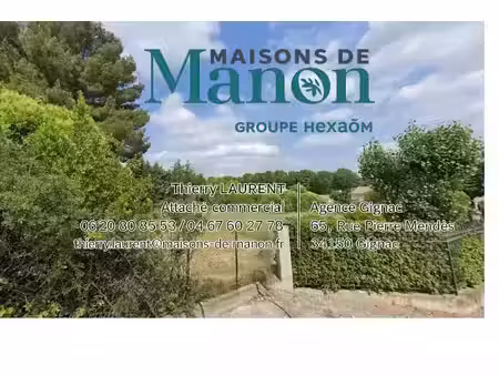 vente terrain 304 m² à montbazin (34560)  149 000 €