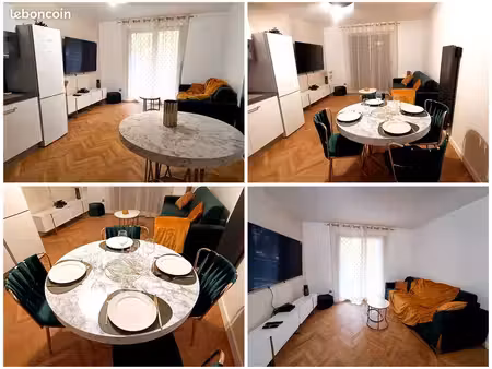 appartement meublé t3 de 67 m²  2 chambres  tassin-la-demi-lune  à 2 min à pied de tassin 