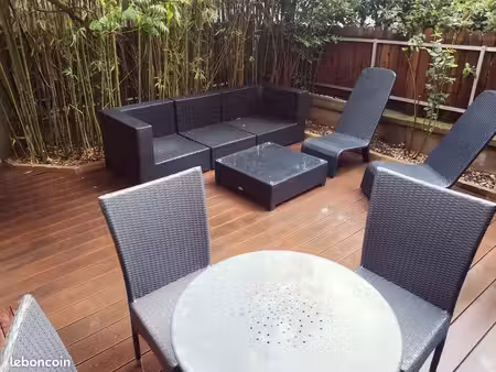 appartement meublé avec grande terrasse et jardin
