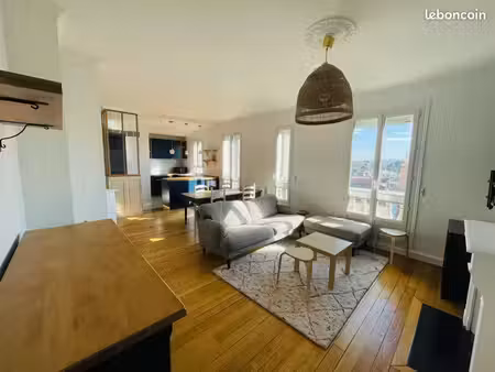 le perreux-sur-marne – t3 meublé de 73 m²  charme de l’ancien et vue dégagée