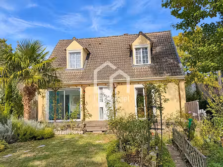 maison -île vaux sur seine - 124 m² au sol - 4 chambres - 612 m² terrain - ponton privatif