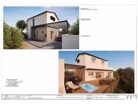 à vendre à pignan – terrain + maison neuve de 121 m² avec vue  hors lotissement environnem