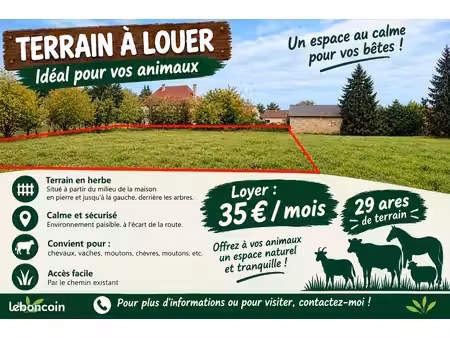terrain à louer
