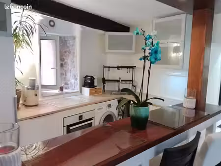 a louer 740e cc / atelier 35 m2 transformé en appartement - vieux grasse