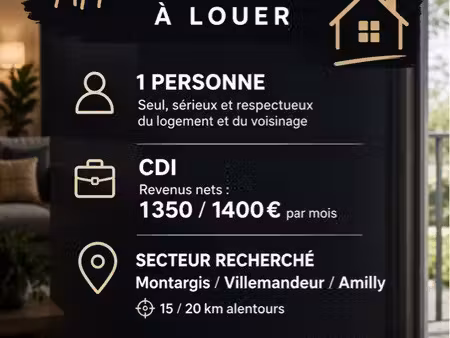 cherche maison appartement