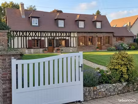 maison normande de charme 117 m² – 4 chambres  jardin & rdc rénové – surtauville