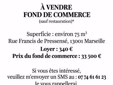 vente fond de commerce