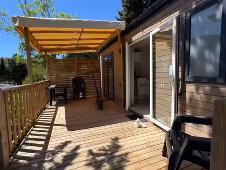 ? à vendre – bungalow avec vue sur mer / 6 personnes / camping 4 étoiles à carry le rouet