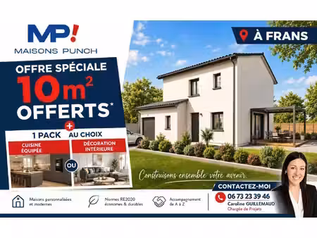terrain avec maison neuf à vendre