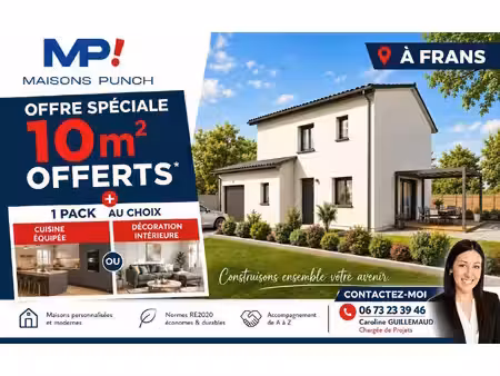 terrain avec maison neuf à vendre