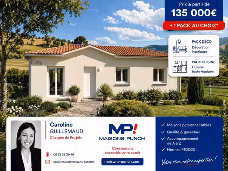 terrain avec maison neuf à vendre