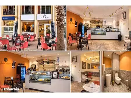 fond de commerce-cafe-bar-snack avec terrace à menton