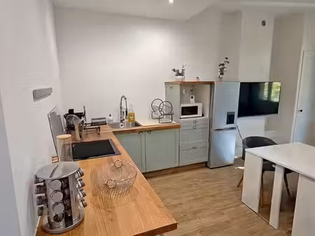 t2 meublé - grigny + jardin