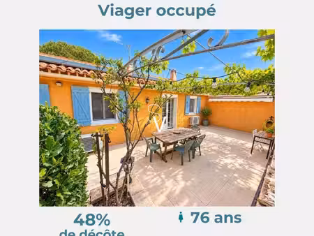 viager occupé - maison t4 de 102 m2 avec garage fermï¿œ - monsieur 76 ans