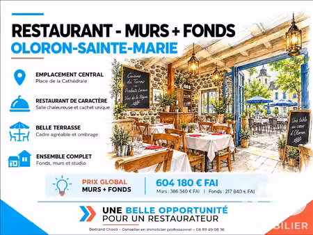 vente locaux professionnels 0 pièces 120 m² à oloron-sainte-marie (64400)  217 840 €