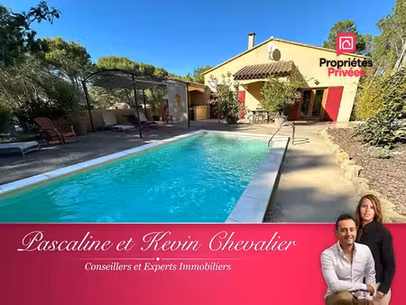 lançon-de-provence - maison de 150 m² sur 6 500 m² de terrain avec piscine au coeur de la 