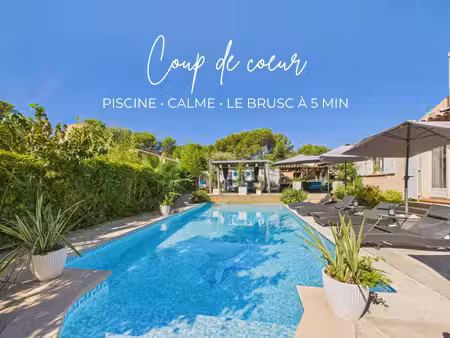 le brusc – maison avec piscine au calme
