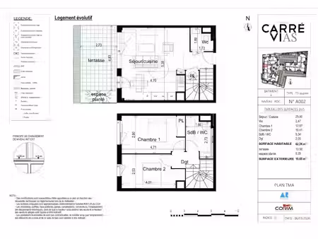 location appartement 3 pièces 62 m² à vias (34450)  696 €