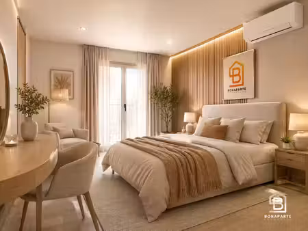magnifique appartement climatisé 2 pièces neuf en r+1 avec balcon