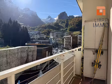 à vendre  exclusivité  gourette  studio 30m² avec balcon  casier à skis