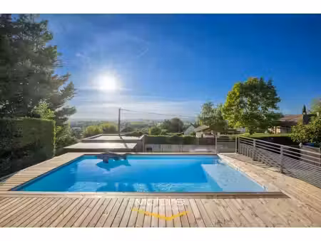 bourgoin-jallieu  mozas – maison contemporaine de 5ch  166 m² avec vue incroyable  piscine