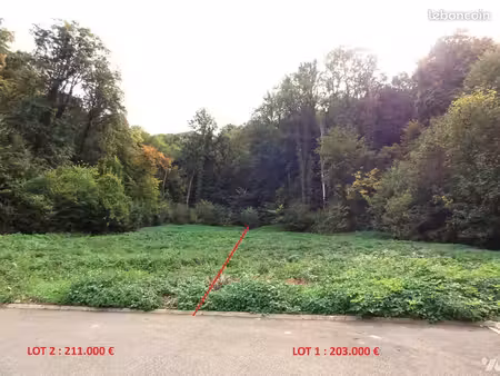 terrain 1722 m² herserange