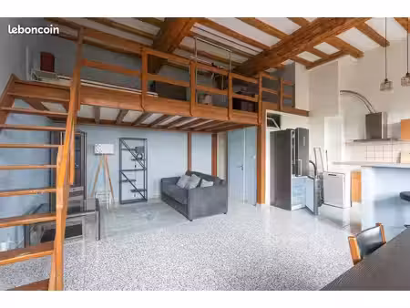 caluire - t2 36 m2 meublé avec mezzanine