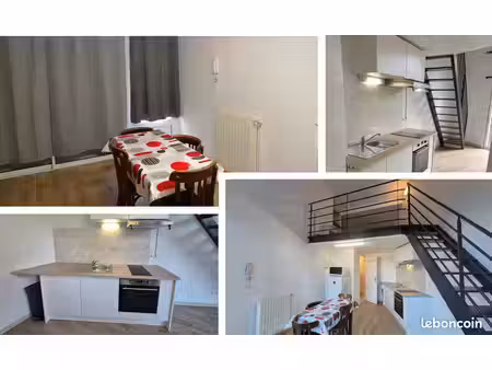 t1 bis mezzanine  face gare du mans – parking & chauffage inclus