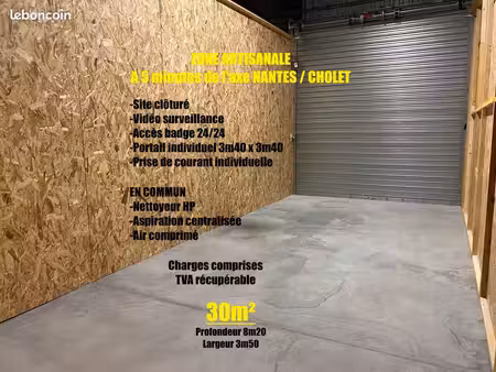 box local stockage garage 30m²