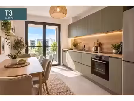 vente appartement 3 pièces 59.54 m² à aubervilliers (93300)  229 500 €