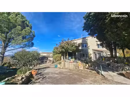 à vendre - maison de 160 m² avec 5 chambres  hangar et abris voitures à brouzet-lès-alès