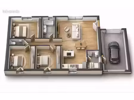 maison neuve t4 avec garage