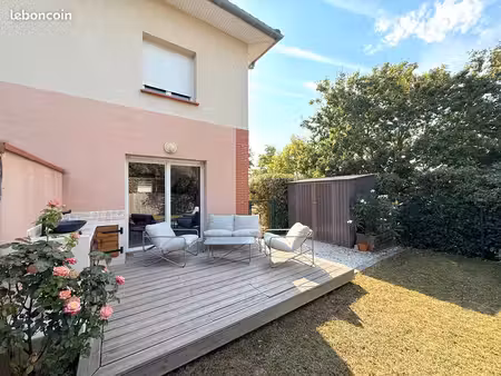 maison t3 duplex avec jardin - montrabé