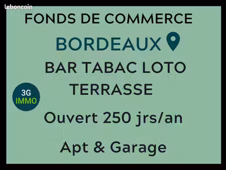 vente fonds de commerce | fonds de commerce | bordeaux | terrasse